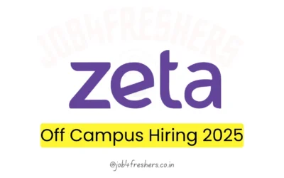 Zeta Offering Assistant Manager Post |Bangalore | Apply Now