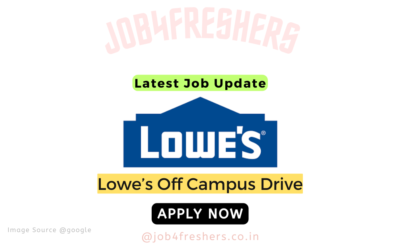 EXPERIENCED Jobs 5 Amazing Backend Job from Lowe’s | Bengaluru | Apply Now