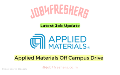 Applied Materials Off campus 2025 | Software Engineer Intern | Apply Now