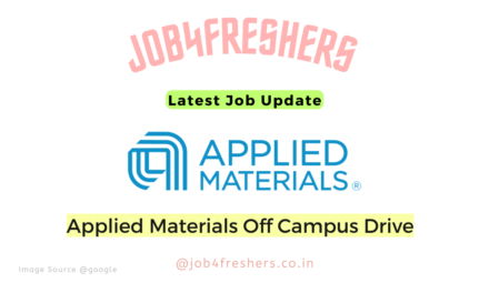 Applied Materials Off campus 2025 | Software Engineer Intern | Apply Now