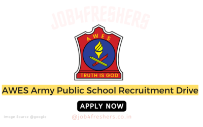FRESHERS JOBS 5 AWES Army Public School Recruitment 2025 |Apply for PGT, TGT, and PRT Vacancies