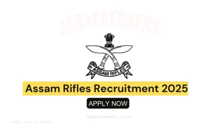 Assam Rifles Technical & Tradesman Recruitment 2025: Apply for Various Posts