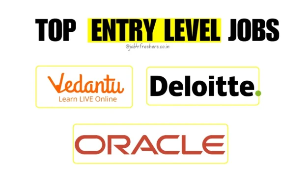 Top Entry-Level Jobs in India 2025: Salaries Up to 7 LPA at L&T, Oracle, Vedantu & Deloitte