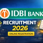 IDBI Bank Recruitment 2026 for Junior Assistant Manager Posts