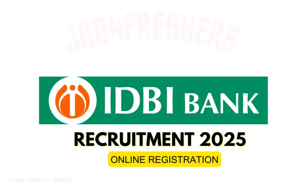 IDBI Bank Recruitment 2025 for Junior Assistant Manager Posts