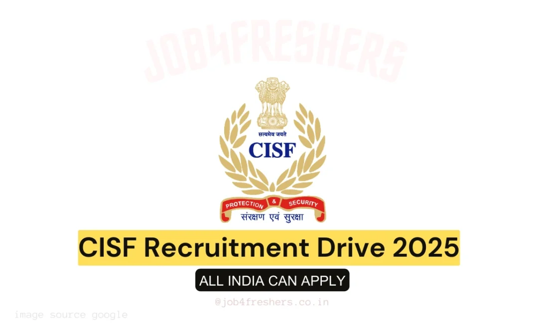 CISF Constable Tradesmen Recruitment 2025 | Apply Online