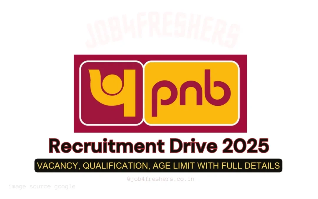 PNB Bank SO Recruitment 2025 | Great Opportunity – Apply Online for 350 Specialist Officer Posts!