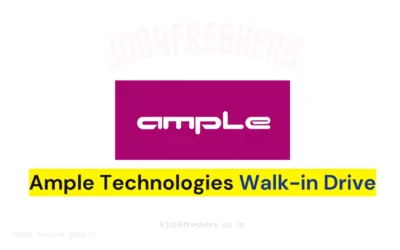 Walk-in Interview 2025 for Freshers | Bangalore Location