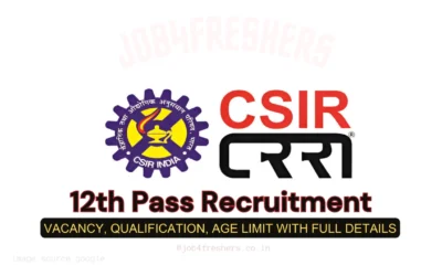 12th Pass Recruitment 2025 for 209 Posts | CSIR CRRI Notification