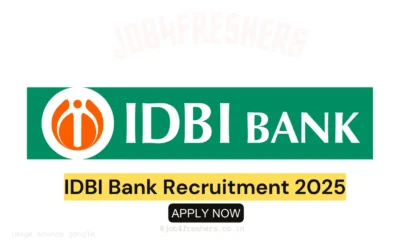 IDBI Bank SO Recruitment 2025 Notification Out! 119 Vacancies Apply Now