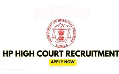 HP High Court Shimla Recruitment 2025 |Stenographer 52 Exciting Vacancies
