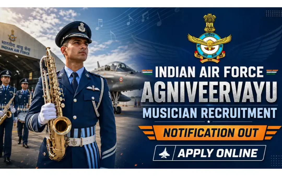 Indian Air Force Agniveervayu Musician Recruitment 2026 – 10th Pass Government Vacancy