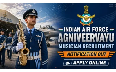 FRESHERS JOBS 1 Indian Air Force Agniveervayu Musician Recruitment 2026 – 10th Pass Government Vacancy