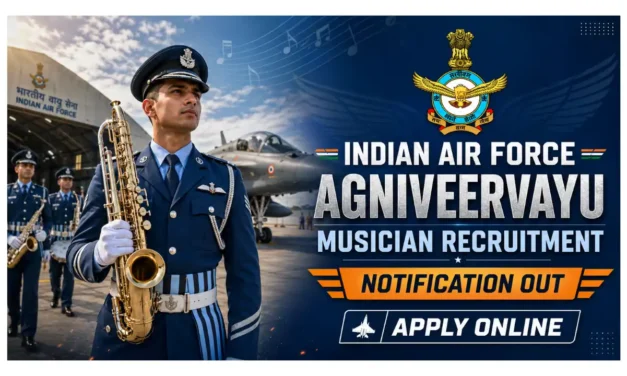 Indian Air Force Agniveervayu Musician Recruitment 2026 – 10th Pass Government Vacancy
