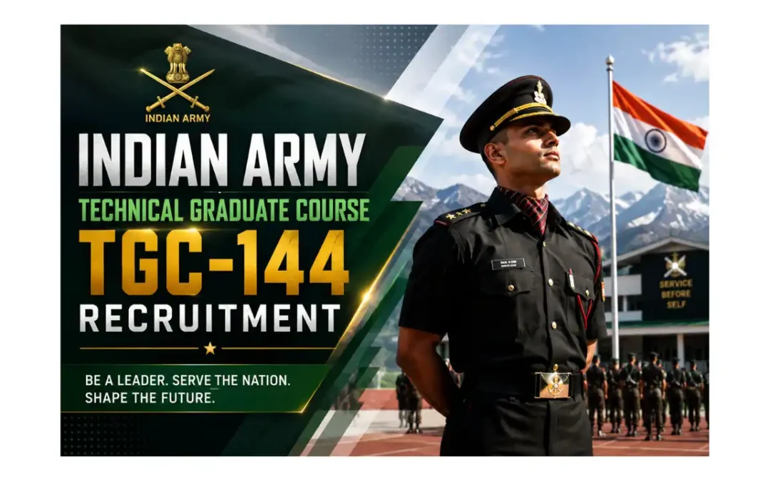 Indian Army Technical Graduate Course TGC 144 Recruitment 2026| IMA Dehradun| Apply Now!