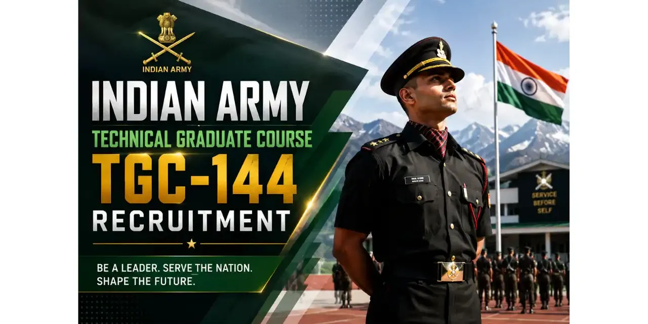 Join Indian Army Technical Graduate Course TGC 144 Recruitment| IMA Dehradun| Apply Now!
