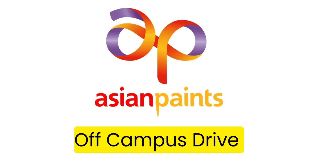 Asian Paints Off Campus Hiring Fresher For Production Executive | Gujarat