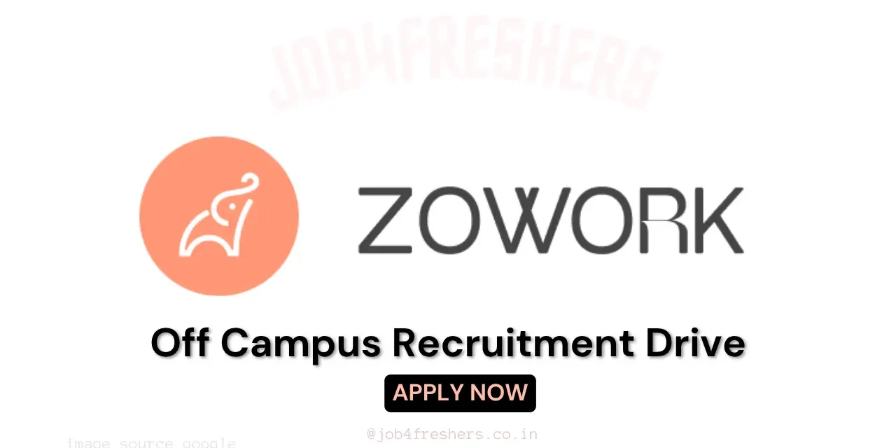 Work From Home Job Oppotunity by Zowork for Freshers