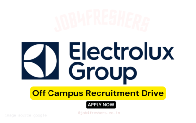 Electrolux Group Job Opportunity in Bangalore Location