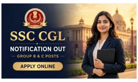 SSC CGL Recruitment 2026 Notification out | Group B & C Posts- Apply Online