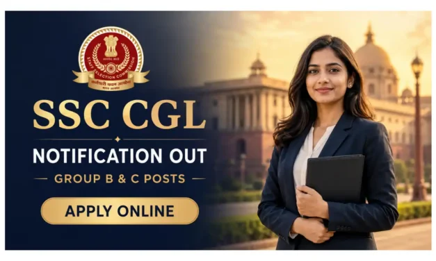 SSC CGL Recruitment 2026 Notification out | Group B & C Posts- Apply Online