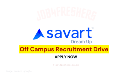Savart Off Campus Opportunity for Freshers and Experienced Candidates