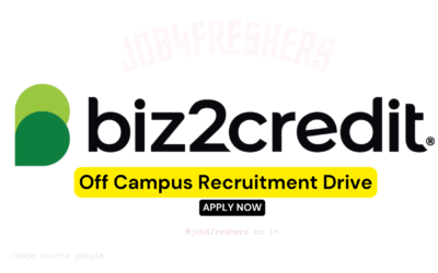 Biz2Credit New Job Opportunity | Noida | Freshers can apply