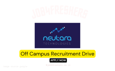 Neutara hiring for Trainee | Recruitment Drive | Apply Now!