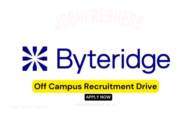 Byteridge Hiring Automation Test Engineer| Don’t Miss