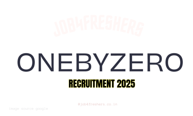 OnebyZero Off Campus 2025 | Junior Software Engineer Intern | Apply