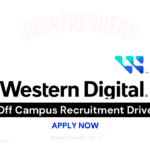 Western Digital Off Campus Hiring 2025 Pass Outs |BE /B.Tech Freshers