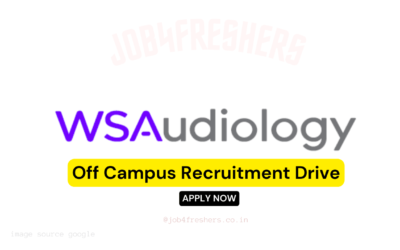 WSA Recruitment Off Campus Drive 2025 | Associate Engineer