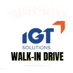IGT Solutions Walk-in 2026 – International Travel Voice | Non-Voice | Blended Process