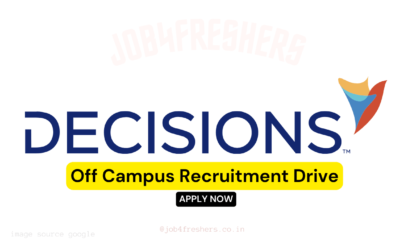 Amazing Opportunity by Decisions in Mumbai | Bachelor’s Degree