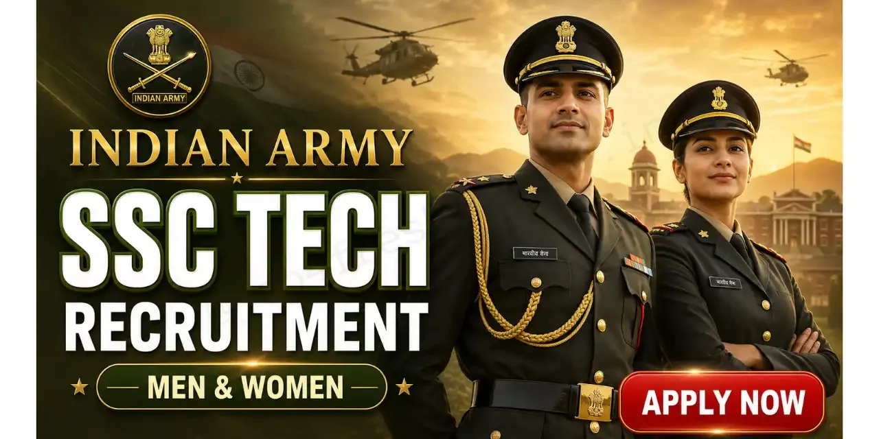 Indian Army SSC Tech Recruitment 2026 – Apply Online for 381 SSC Men & Women Vacancies