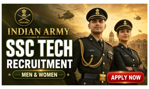 Indian Army SSC Tech Recruitment 2026 – Apply Online for 381 SSC Men & Women Vacancies
