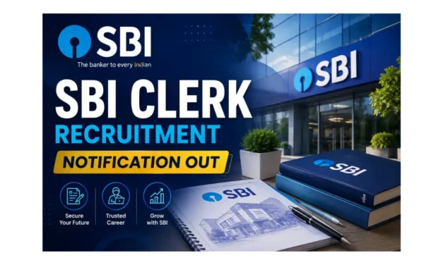 SBI Clerk Recruitment 2026 Notification Out | Apply for 1,538 Junior Associate Posts