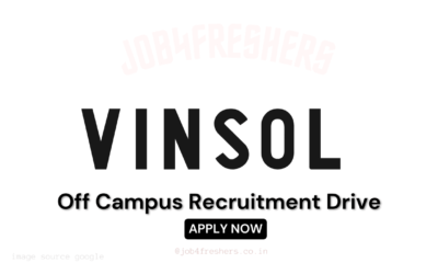 Vinsol Off Campus 2025 | Front office executive | Delhi