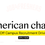 American Chase 2025 hiring for Fresh Graduates | Indore Location