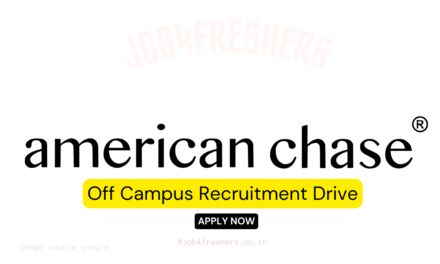 American Chase 2025 hiring for Fresh Graduates | Indore Location