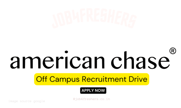 American Chase 2025 hiring for Fresh Graduates | Indore Location