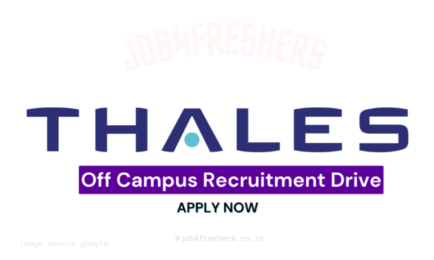Thales Hiring Java Developer in Noida Office | Apply Online