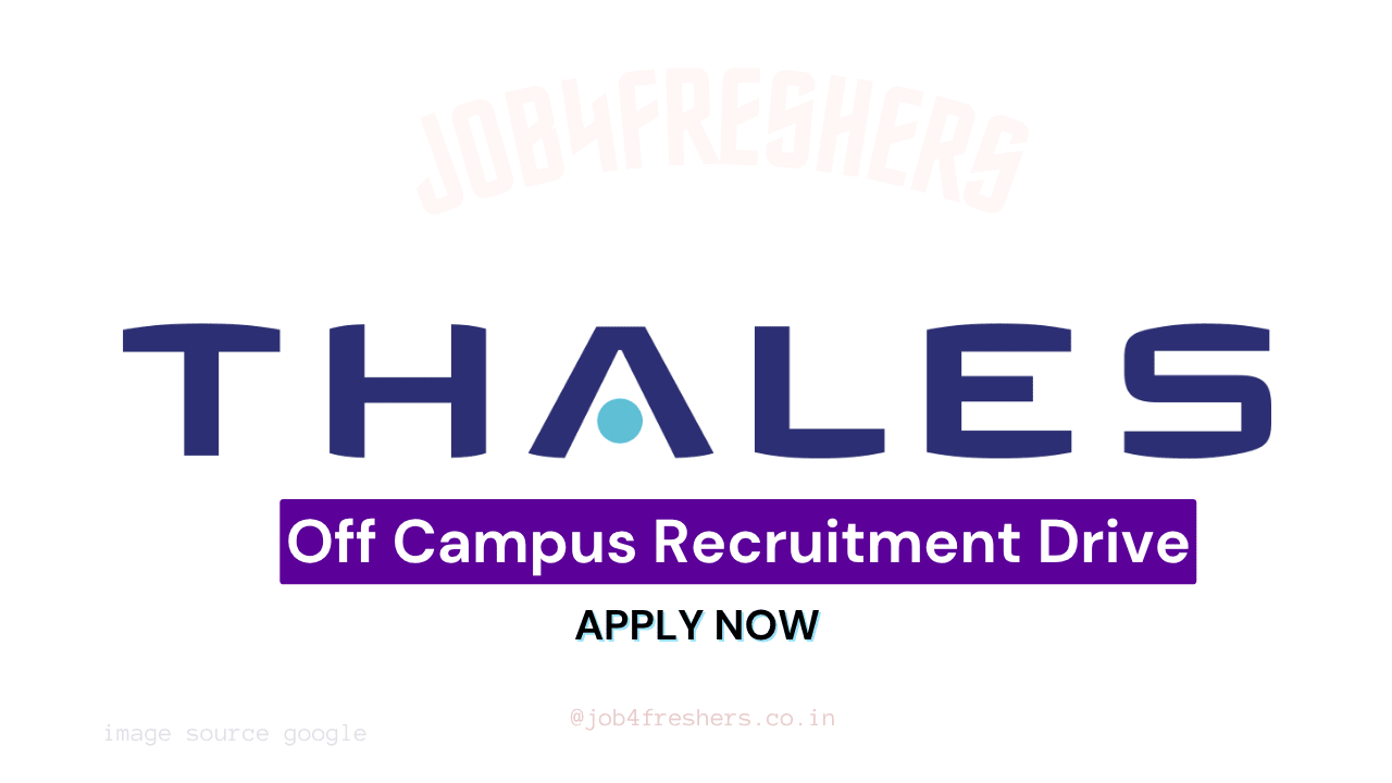 Thales Hiring Java Developer in Noida Office | Apply Online | Job4freshers