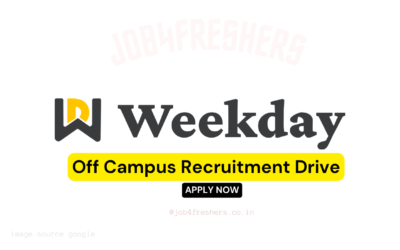 Weekday Off Campus 2025 | Software Engineer | Apply Now