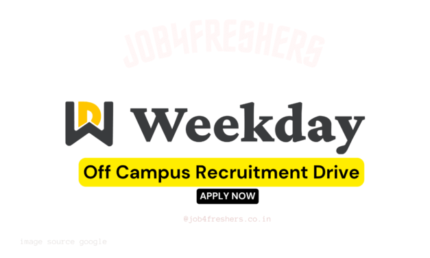 Weekday Off Campus 2025 | Software Engineer | Apply Now