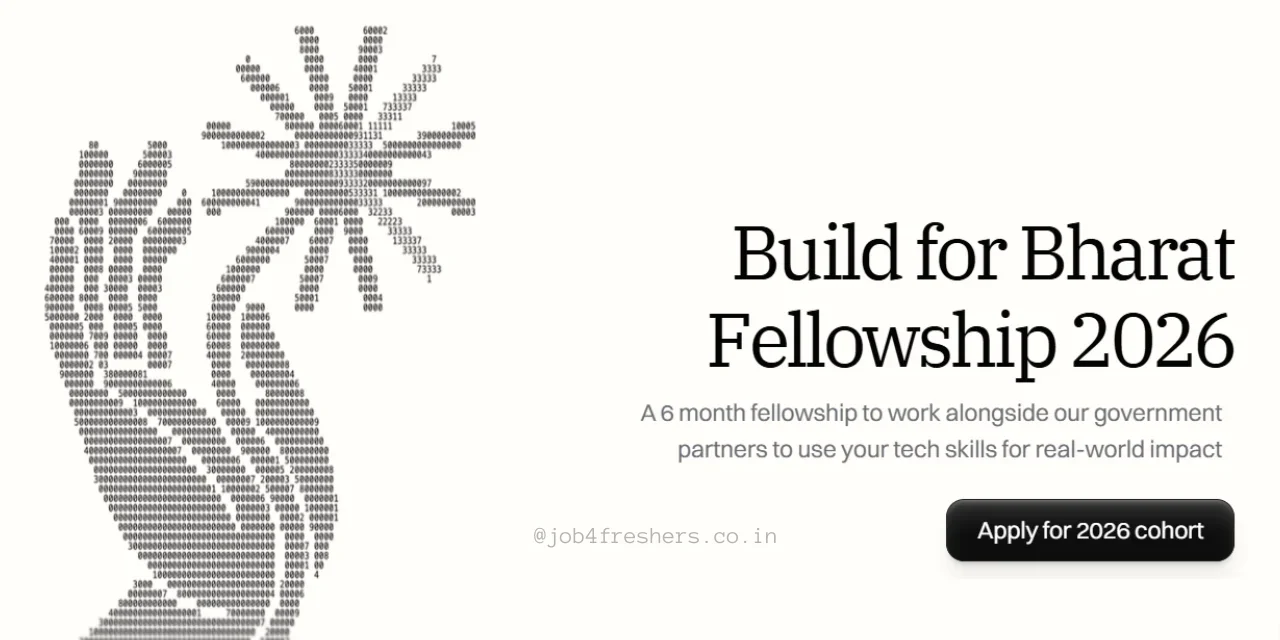 Bharat Digital Fellowship 2026 with ₹40,000 Stipend for College Students | LAST CHANCE!