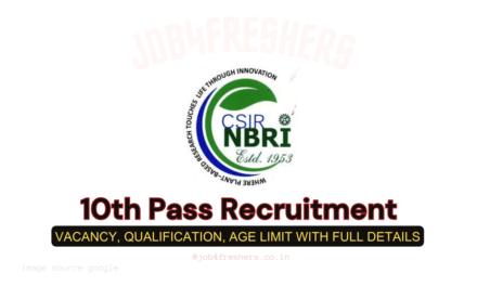 CSIR NBRI MTS Recruitment 2025 | 10th Pass Job Update