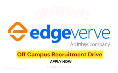 EdgeVerve Off Campus job Update for 2026 graduates | Apply Now