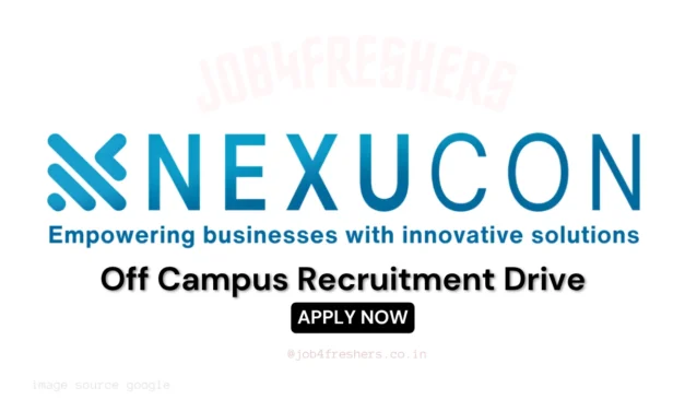 Nexucon Hiring Graduate Engineer Trainee | Apply Online