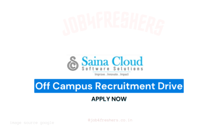 Saina Cloud Job Opportunity for Jr. Software Developer | 0-1 Year